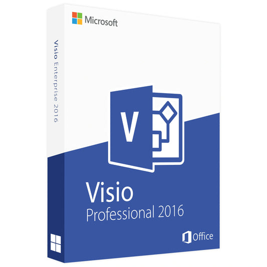 Microsoft Visio 2016 Professional- Lifetime License Key for 1 PC
